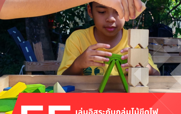 เล่นอิสระให้ได้ EF (ฐานตัวต่อบล็อกไม้)